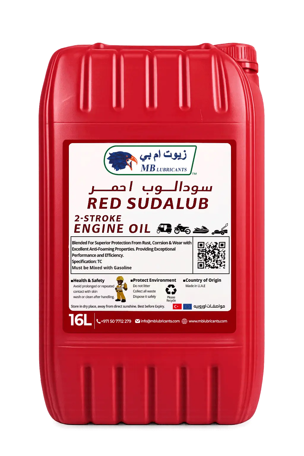 SUDALUB 2-Stroke API TC oil bottle